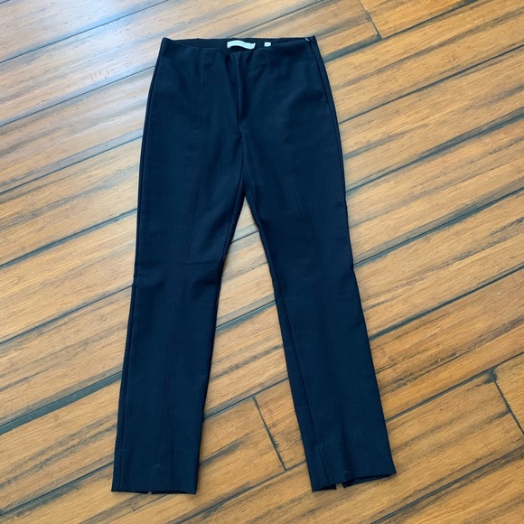 Vince Pants - Vince black cropped pants with back slit size xs